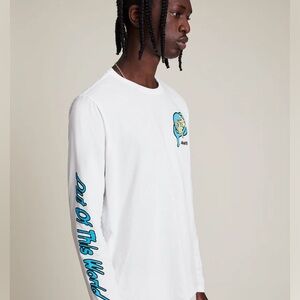 Allsaints “high five” long sleeve graphic tee